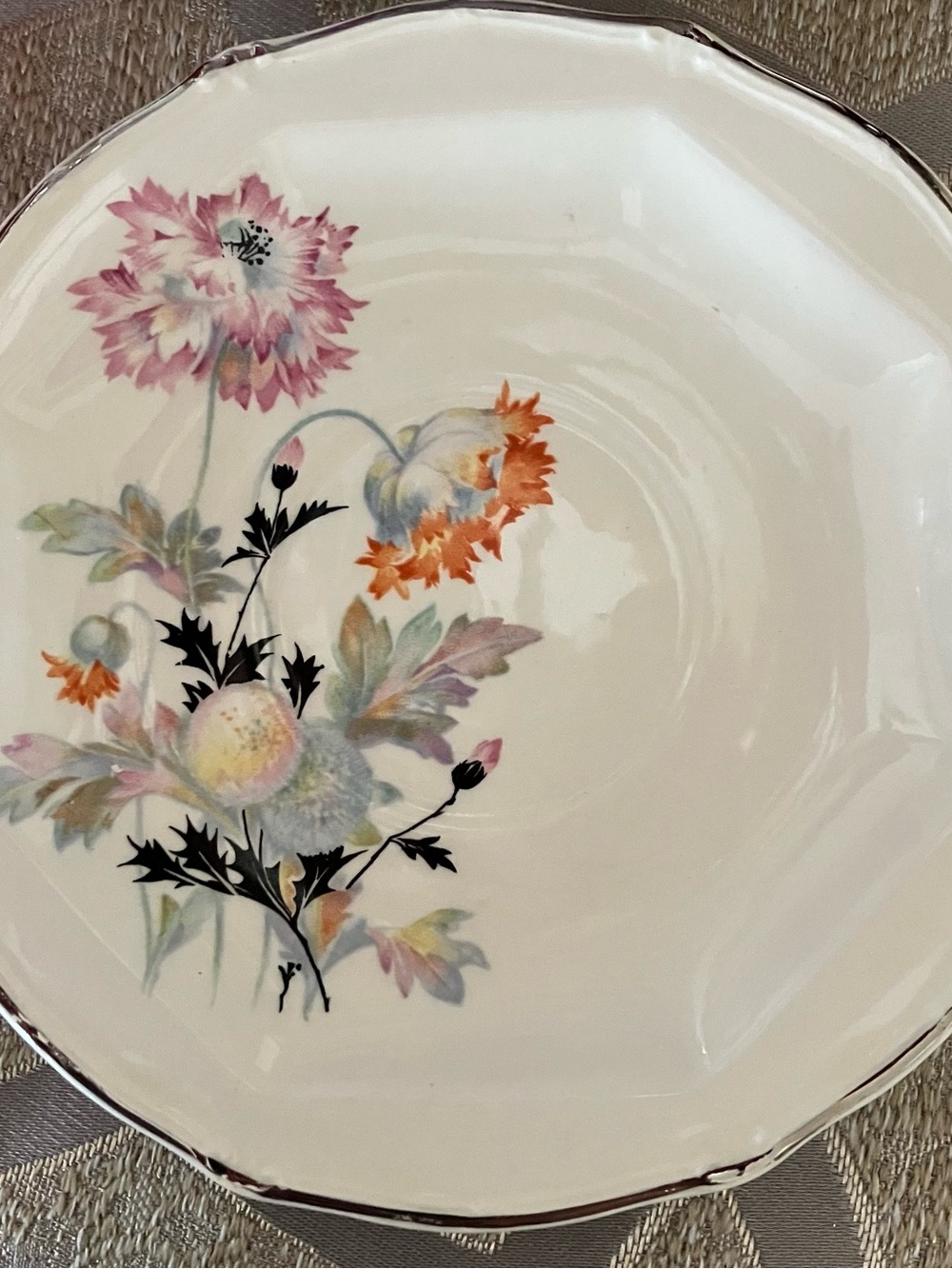 T & Co. Porcelain Plate — White with Cream Tones